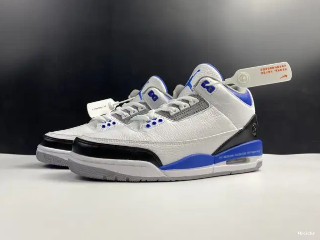 Reps TB CT8532-040 Blue White Jordan 3 Air Retro 0428